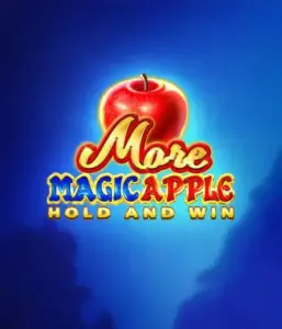 Discover the spellbinding allure of More Magic Apple Hold and Win Slot by 3 Oaks Gaming, showcasing a shimmering red apple on a deep blue background. This graphic portrays the enchanting theme with a touch of mystery. Perfect for those enchanted by fairy-tale slots, the vibrant color scheme and enticing artwork make this slot stand out. 