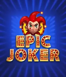 Experience the energetic world of the Epic Joker game by Relax Gaming, showcasing a mischievous joker with a bright red hairstyle against a dazzling blue background. This image captures the light-hearted spirit of classic slots, perfect for players who enjoy a nostalgic touch, delivering a captivating gaming experience.